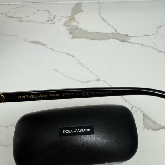 Dolce & Gabbana Black Cat-Eye Sunglasses